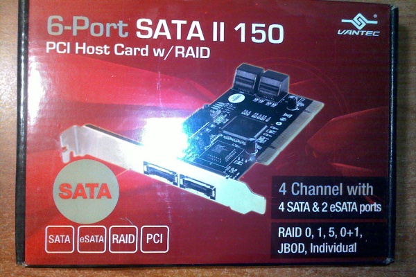 Vantec 6 Port Sata PCI Card Review